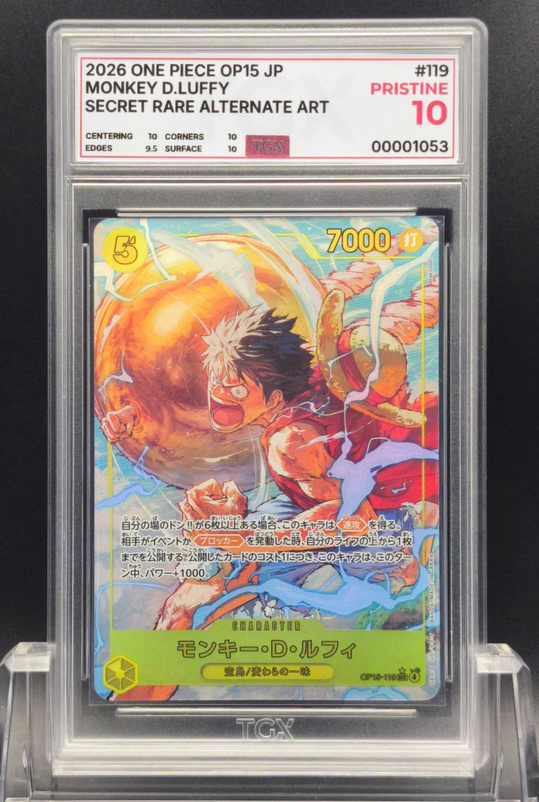 MONKEY D.LUFFY ในเคส TGX